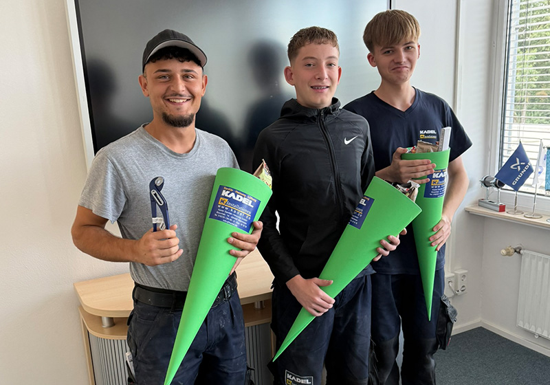 KADEL Ausbildungsstart 2025 Anlagenmechaniker Weinheim