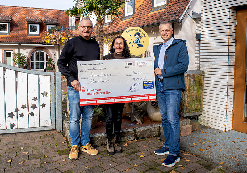KADEL spendet an das Kinderhospiz Sterntaler